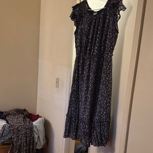 Universal Thread Navy Floral Maxi Dress